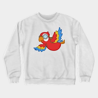 Parrot Goggles Backpack Crewneck Sweatshirt